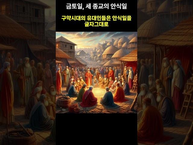 일토금. 기독교, 유대교, 이슬람의 서로 다른 안식일 #안식일
