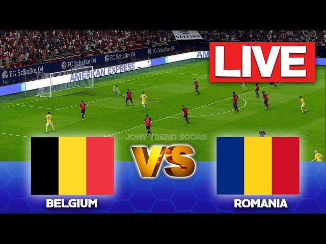 LIVE : Belgium vs Romania | UEFA Euro Cup 2024 | Match Live Today | Full Match Streaming