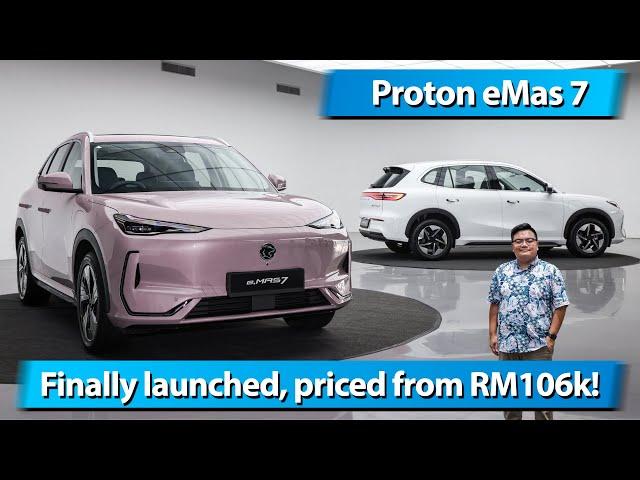 Proton eMas 7 EV finally launched - priced from RM106k!