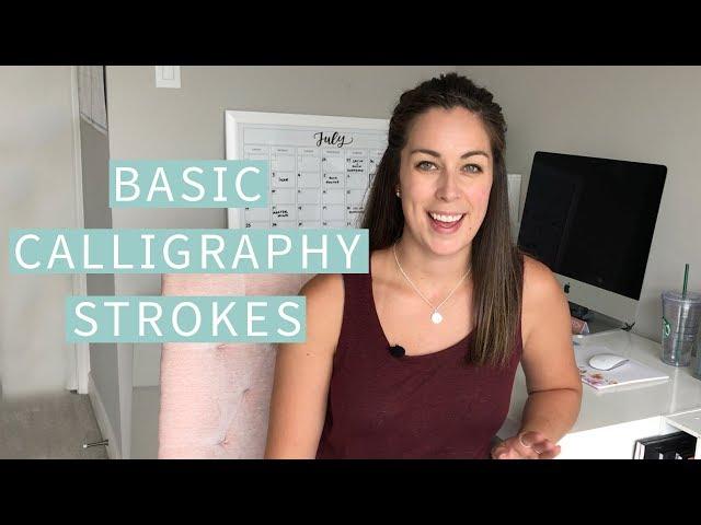 Basic Calligraphy Strokes (Beginner Calligraphy 101) | The Happy Ever Crafter