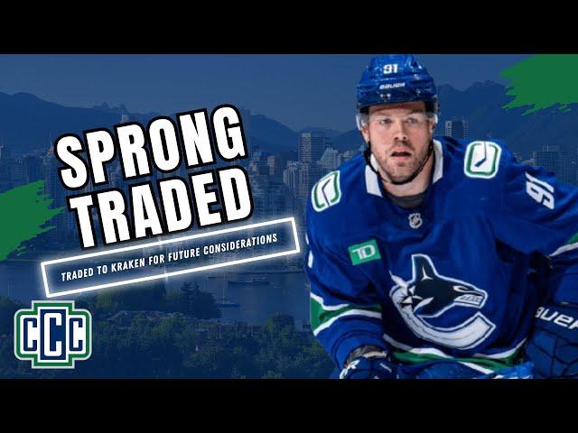 DANIEL SPRONG TRADED, TANNER JEANNOT SUSPENDED 3 GAMES FOR INJURING BROCK BOESER