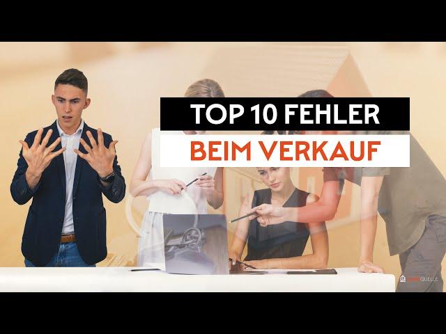 Top 10 Fehler beim Verkauf von Immobilien