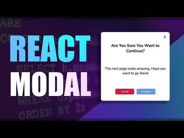 Modal in ReactJS - Code a React Modal Tutorial using Hooks