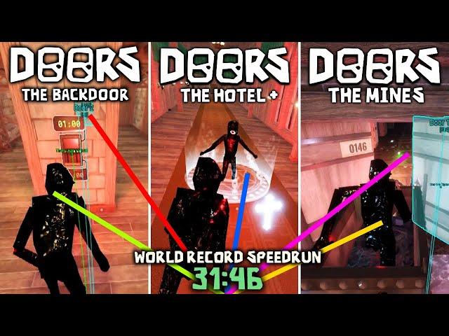 DOORS but i am Seek : ALL FLOORS - WORLD RECORD SPEEDRUN *31:46* NO CHEATS