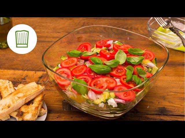 Mediterraner Ciabatta-Schichtsalat | Chefkoch