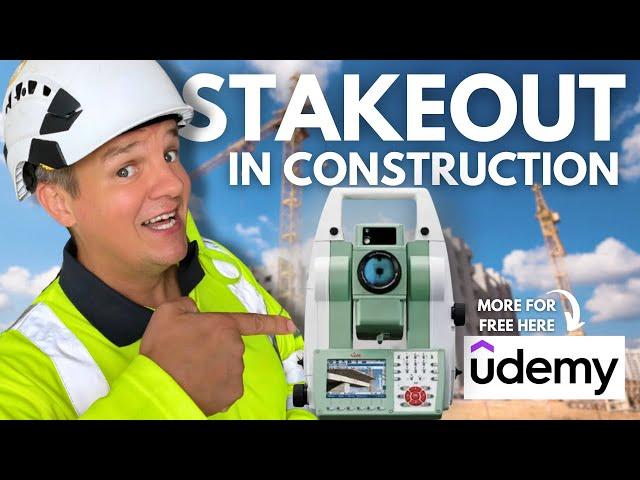 How to Mark a Point in Construction Tutorial: Setting Out Stakeout Using a Total Station