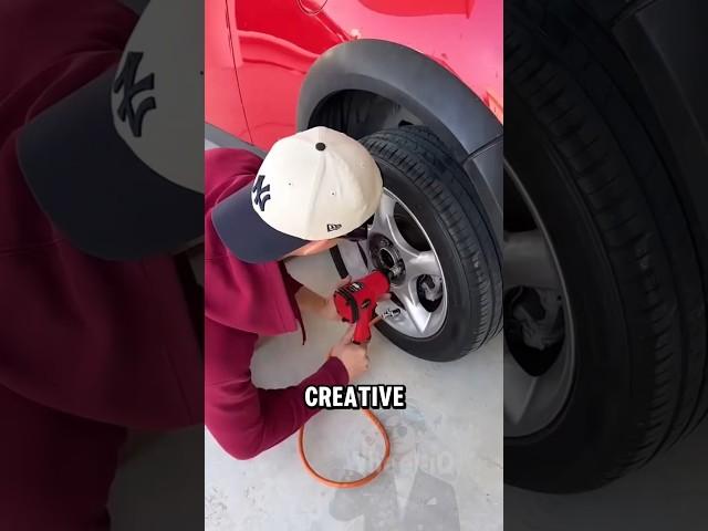 Creative Hack: Using Tire Air Pressure to Loosen Wheel Nuts with an Impact Wrench
