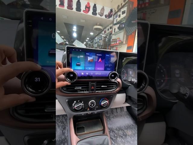 DIAMOND 2K 10.1 screen dual knob in Hyundai Aura #shorts #trending