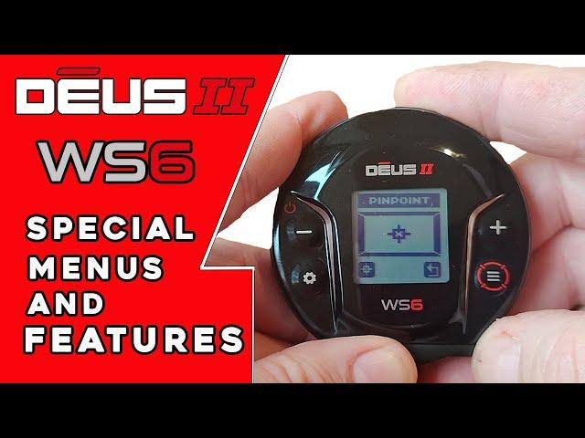 XP Deus 2 metal detector WS6 headphones | menus and special features