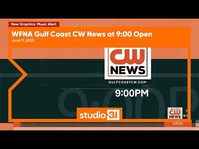 WFNA Gulf Coast CW News at 9:00 Open, 6/11/2025 (New Graphics/Music)