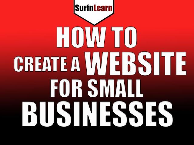 How To Create a Website for Small Businesses