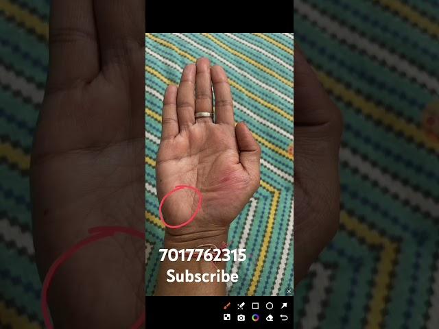 Weak moon  mount in palm//@palmist Bhardwaj