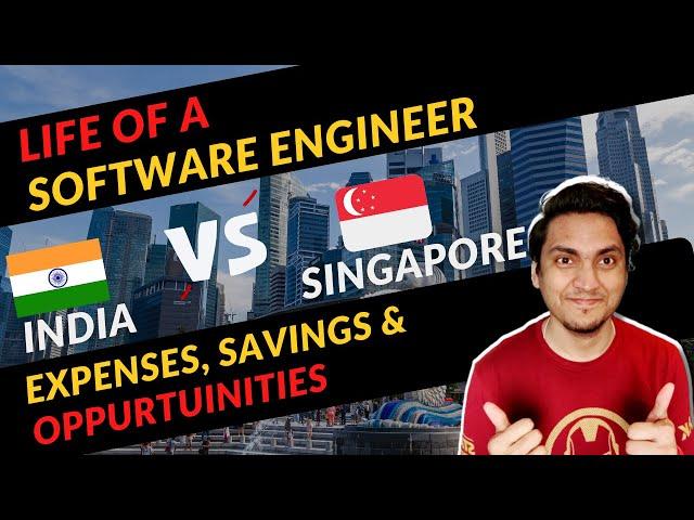 Savings of an Engineer in Singapore VS India | Cost of Living, income, Tax, Expenses & Savings