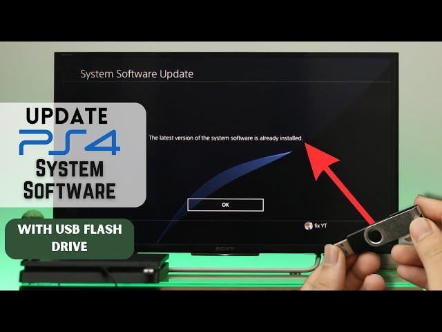 How to Update PS4 System Software with USB Flash Drive!