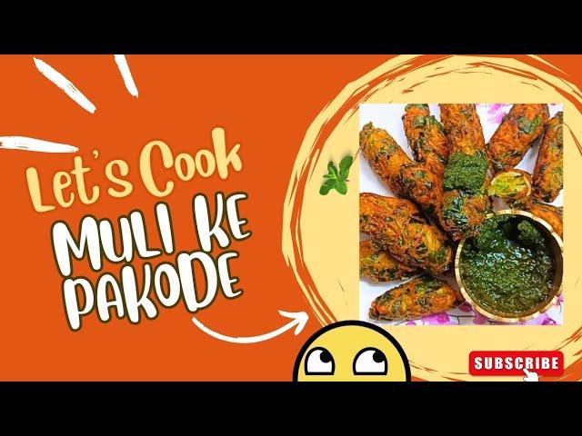 Quick and easy breakfast मूली के पकोडे, best tiffin idea for kids ️#tasty #mulirecipe #pakode