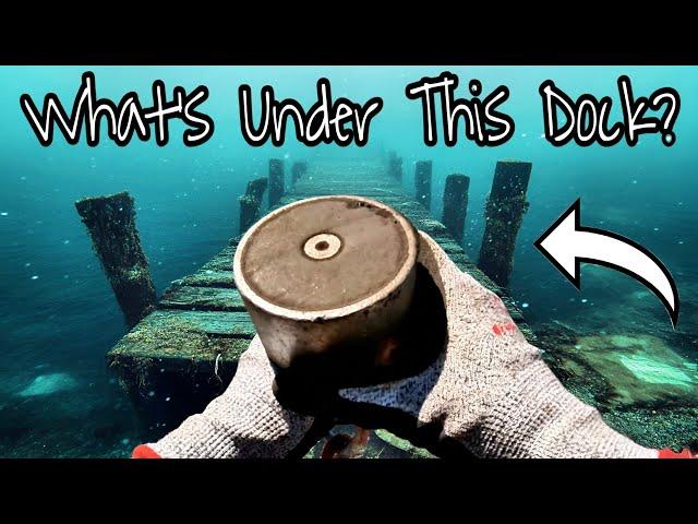 Magnet Fishing Sunken Underwater Docks - You Won't Believe What I Found!