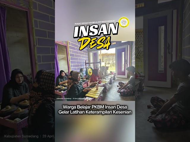 Latihan Keterampilan Kesenian Warga Belajar PKBM Insan Desa