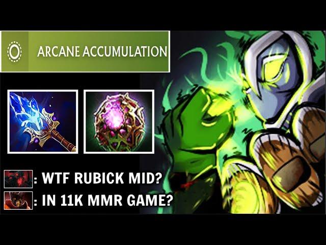 THIS IS HOW 11K MMR Plays Rubick Mid! Crazy Arcane Accumulation Max AoE Spells by Shanks Dota 2