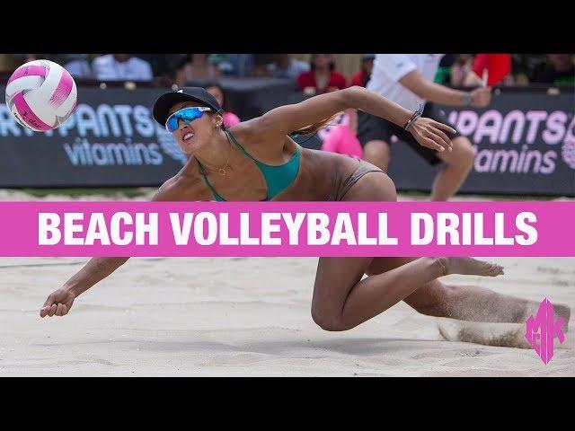 Beach Volleyball Drills - PART 2 Geena Urango