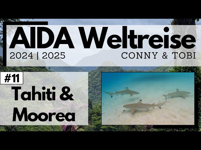 AIDA Weltreise 2024/2025 | VLOG11 | Tahiti & Moorea | Das grüne Paradies und tolle Unterwasserwelten