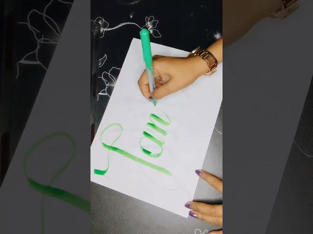 Tanish ️ handwriting calligraphy handlettringalphabets #howtowritecursivestepbystep #