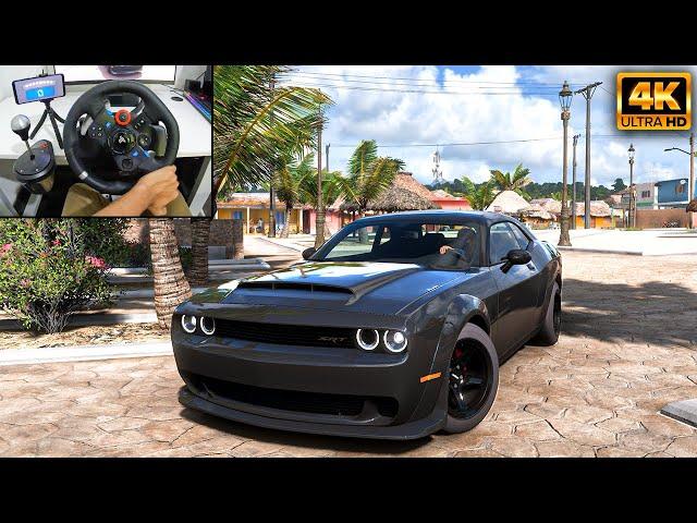 Dodge Demon 1100HP | Forza Horizon 5 | Logitech g29 gameplay