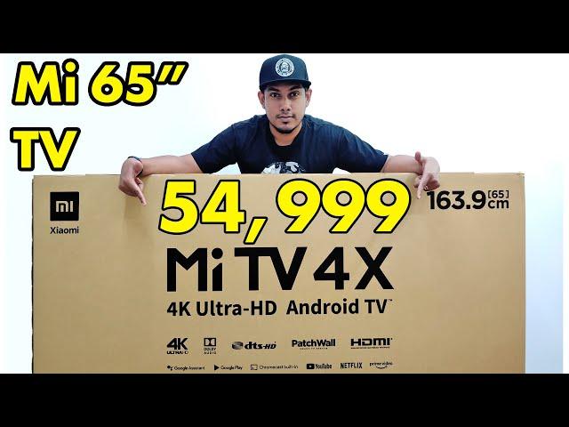 XIAOMI | Mi Tv 4x 169.3cm 65 Inches for 54,999 only Huge 4K TV | Unboxing + Setup (Review Next)