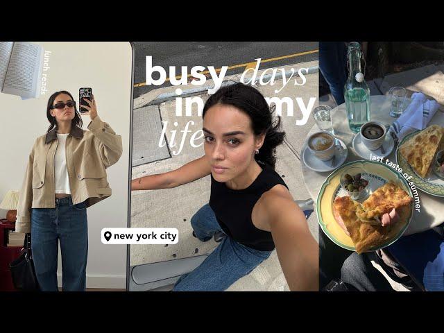 busy days in my life | packing for our big trip & last summer days in nyc