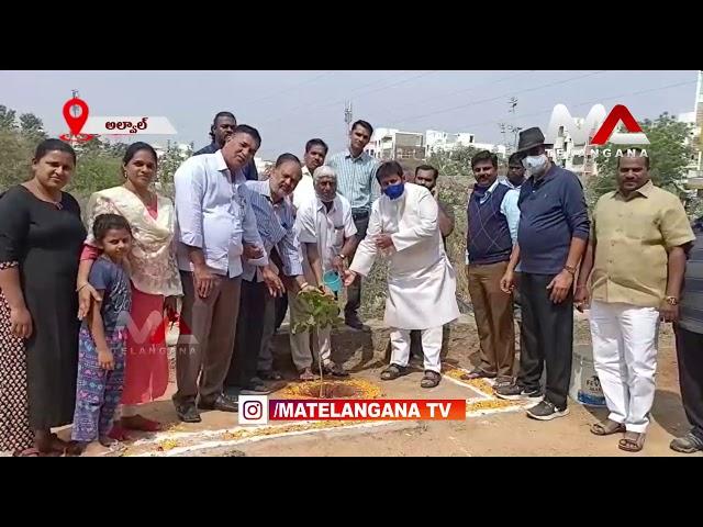 Machabollaram Corporator Raj Jitender Nath plants Sapling | Ma Telangana