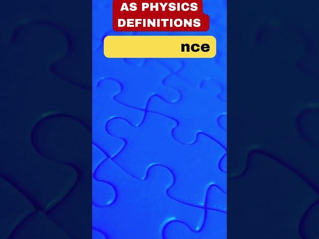 CAIE AS Physics Definitions - Interference