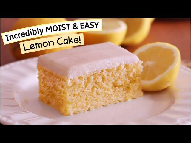 Melt In Your Mouth Lemon Cake Recipe! 