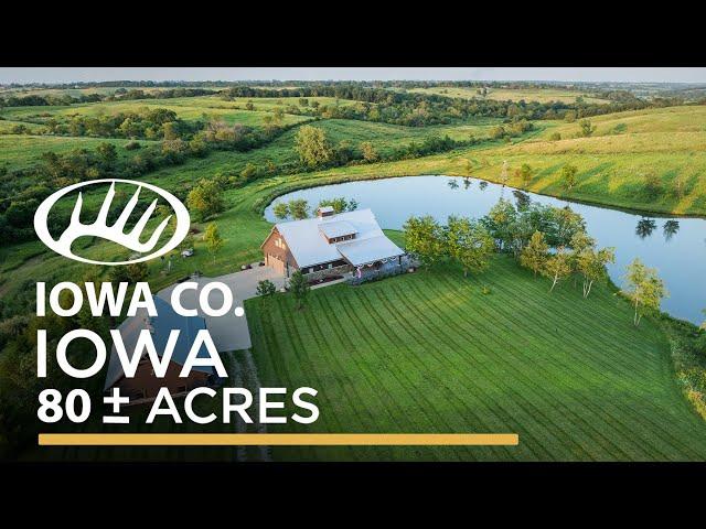 Luxury Cabin, Barn, and Pond on a Prairie in Eastern Iowa - Whitetail Properties Real Estate