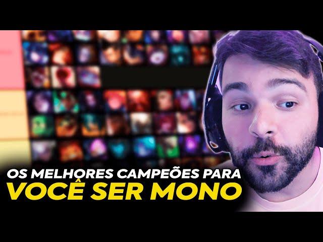  QUAIS SÃO OS MELHORES CAMPEÕES PARA SER MONO? MINERVA FEZ UMA TIER LIST e EXPLICOU