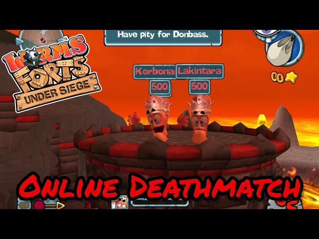 Worms Forts: Online Deathmatch (Chervoed Vs Donbass) Game 3