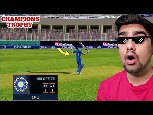 Shubman Gill 104(80)* India Vs Bangladesh Champions Trophy RC 24 (Expert Mode)