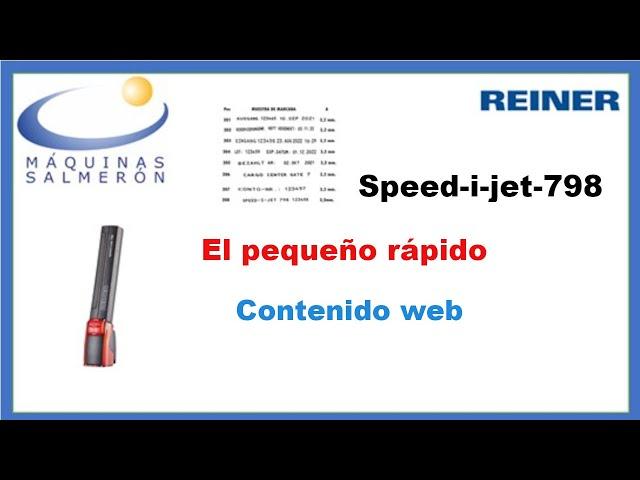 Speed i jet 798 Aparatos REINER