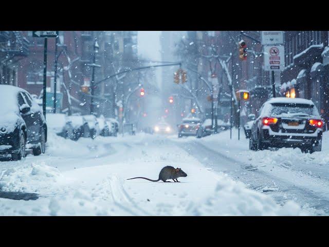  MESSY SNOWSTORM SLAMS NEW YORK  2024 Snow Walk 