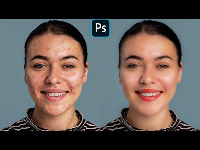 Face Retouching - Best Photoshop Tutorial | Skin Retouching