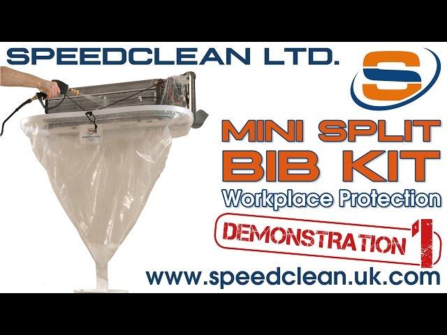 SpeedClean Mini Split Bib Kit Demonstration