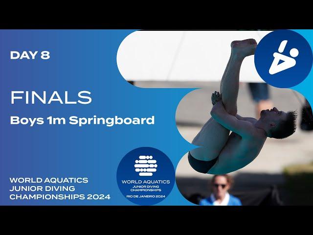 Boys 1m Springboard | Day 8 | Finals | World Aquatics Junior Diving Championships 2024