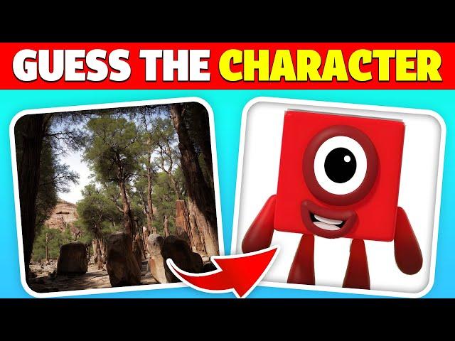 Squint Your Eyes to Guess the NUMBERBLOCKS Characters by ILLUSION!  | One, Two, Three