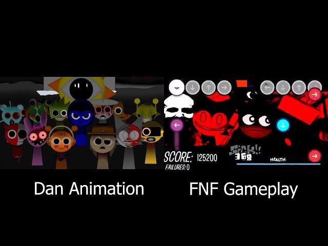 Sprunki Incredibox Part 6 | Game/Cover x FNF Animation Comparison