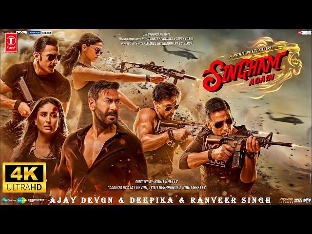 Singham Again | 2024 New Released Bollywood Full Action Movie in 4k | Ajay Devgn, Deepika, Ranveer |