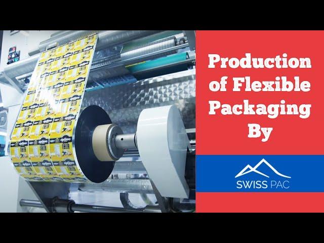 Production of Flexible Packaging, Stand Up Pouches, Coffee Bags, Flat bottom pouches by Swiss Pac