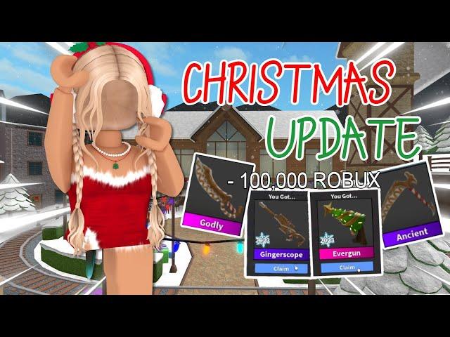 Buying EVERYTHING In The NEW MM2 CHRISTMAS UPDATE + Gameplay (Murder Mystery 2)