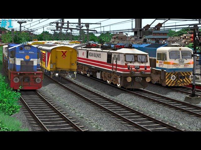 Arrival & Departure at overtake Train  | BUMPY RAILROAD | Train Simulator | Railworks | IT GMAER BOY