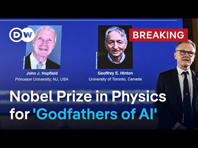 John Hopfield, Geoffrey Hinton win Physics Nobel Prize for findings in machine learning | DW News