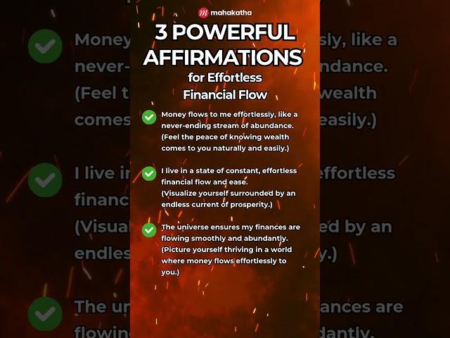 3 Affirmations for Effortless Financial Flow