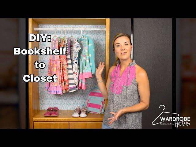 DIY Bookshelf Closet - Wardrobe Hackers