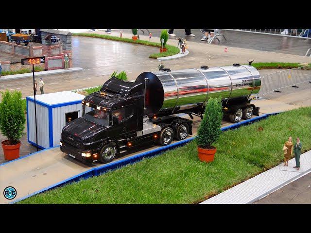 GIANT 122 KG !!! HEAVY WEIGHT, XXL RC MODEL TRUCK IN 1/8 SCALE AT HOBBY FAIR LEIPZIG 2024